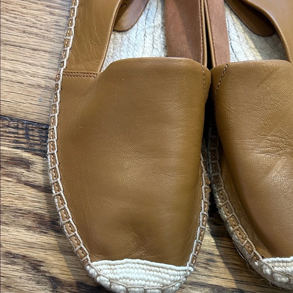 Talbots Women's Brown Leather Espadrilles NWOT 6.5